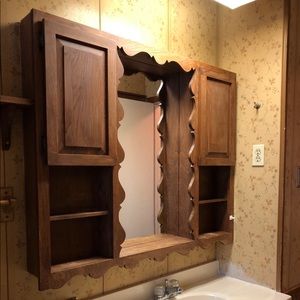 Custom made Cabinet for bath mirror